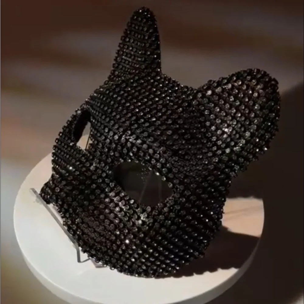 sparkling cat mask